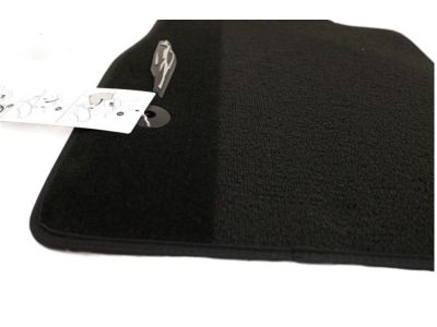 GM First-Row Premium Carpeted Floor Mats in Jet Black with Jet Black Stitching 84665075