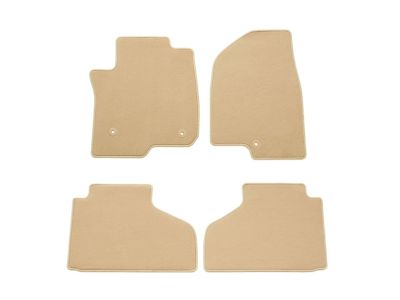 GM First- and Second-Row Carpeted Floor Mats in Parchment 84665253