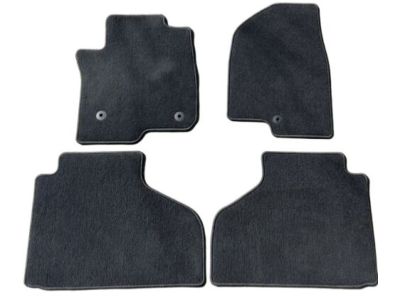 GM First-and Second-Row Carpeted Floor Mats in Jet Black with Chevrolet Script for High Country Models 84665256