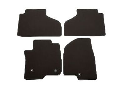 GM First- and Second-Row Carpeted Floor Mats in Very Dark Ash Gray with GMC Logo for Denali Models 84665262