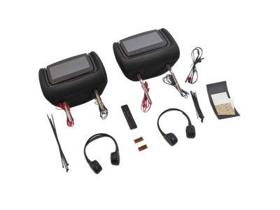 GM Rear-Seat Infotainment System with DVD Player in Jet Black Leather 84687334