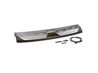 GM Illuminated Cargo Sill Plates in Very Dark Atmosphere with GMC Logo 84696718