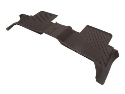 GM Crew Cab Second-Row Interlocking Premium All-Weather Floor Liners in Cocoa 84708334