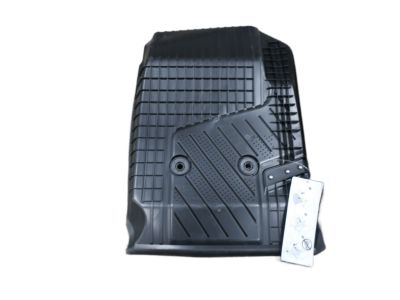 GM First-Row Premium All-Weather Floor Liners in Cocoa with Chrome GMC Logo 84708356