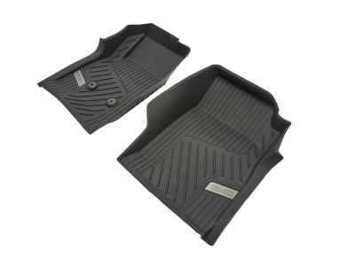 GM First-Row Premium All-Weather Floor Liners in Jet Black with GMC Logo 84708359