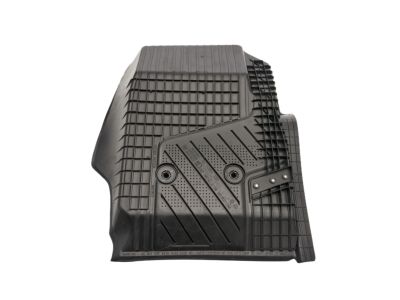 GM First-Row Premium All-Weather Floor Liners in Jet Black with GMC Logo 84708359