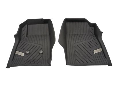 GM First-Row Premium All-Weather Floor Liners in Jet Black with GMC Logo 84708359