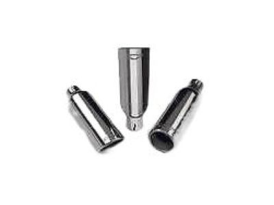 GM 4.3L or 5.3L Polished Stainless Steel Single Outlet Exhaust Tip with Bowtie Logo 84722771