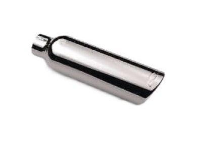 GM 4.3L or 5.3L Polished Stainless Steel Dual-Wall Angle-Cut Exhaust Tip with Bowtie Logo 84722771