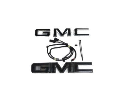 GM Front Illuminated GMC Emblem in Black 84741559
