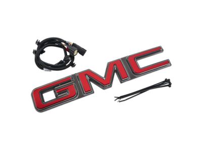 GM Illuminated GMC Emblem in Red 84741565