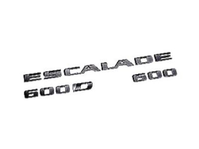 GM Escalade Emblems in Black 84787581