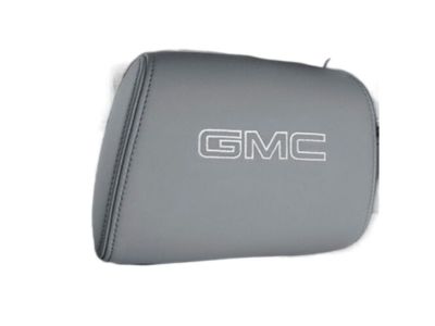GM Cloth Headrest in Jet Black with Red Stitching 84792770