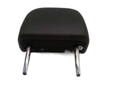 GM Cloth Headrest in Jet Black with Red Stitching 84792770