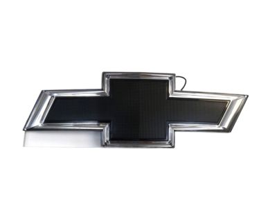 GM Front Illuminated and Rear Non-Illuminated Bowtie Emblems in Black 84793814
