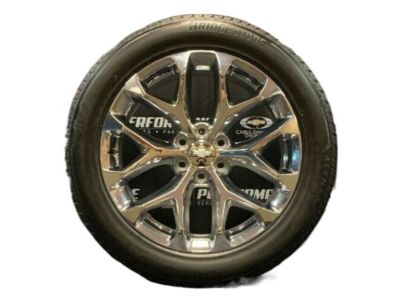 GM 22x9-Inch Aluminum 6-Split-Spoke Wheel in Chrome 84799392