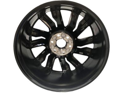 GM 22x9-Inch 6-Split-Spoke Wheel in Gloss Black with Chrome Inserts 84799396