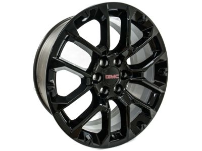 GM 22x9-Inch Aluminum Split-Spoke Wheel in Gloss Black 84802386