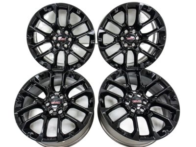 GM 22x9-Inch Aluminum Split-Spoke Wheel in Gloss Black 84802386