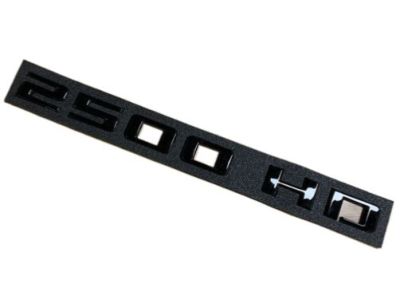 84806909 GM Silverado 2500 HD Custom Emblems in Black Product Photo 2 of 5