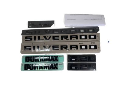 GM Silverado LTZ Emblems in Black 84806935