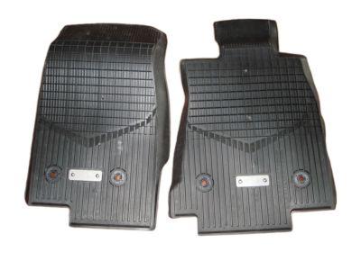 GM First- and Second-Row Premium All-Weather Floor Mats in Jet Black with Cadillac Logo 84841840