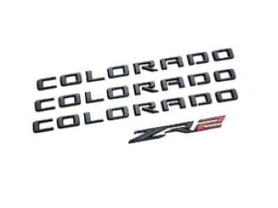 GM Colorado ZR2 Emblems in Black 84858702