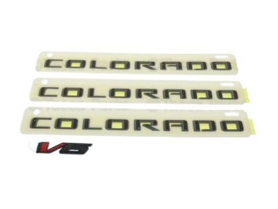 GM Colorado Emblems in Black (for Models with V6 engine) 84858704