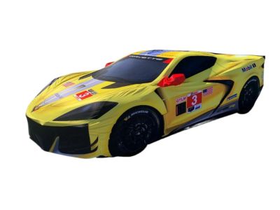 GM Premium Indoor Car Cover in Yellow with Fully Rendered Corvette C8.R 84865964