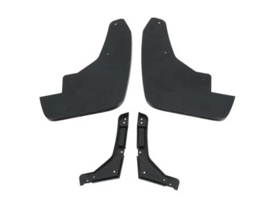 GM Rear Splash Guards in Black with Bowtie Logo 84938120