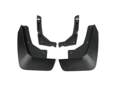 GM Rear Splash Guards in Black with Bowtie Logo 84938120