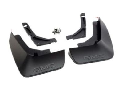 GM Rear Splash Guards in Black with GMC Logo 84938122