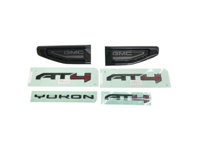 GM Yukon AT4 Emblems in Black 84941457