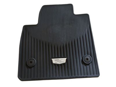 84988006 GM First- and Second-Row Premium All-Weather Floor Mats in Jet Black with Cadillac Logo Product Photo 3 of 5