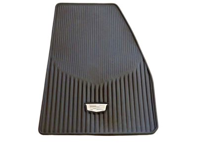 84988006 GM First- and Second-Row Premium All-Weather Floor Mats in Jet Black with Cadillac Logo Product Photo 2 of 5