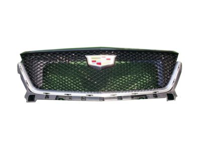 GM Grille in Silver Mesh with Gloss Black Surround and Cadillac Logo (compatible with Sport Trims) 84991565