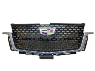 GM Grille in Silver Mesh with Galvano Surround and Cadillac Logo (not compatible with Sport Trims) 85103878