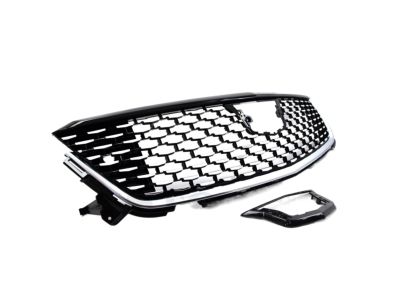 GM Grille in Gloss Black with Gloss Black Surround and Cadillac Logo 85104936