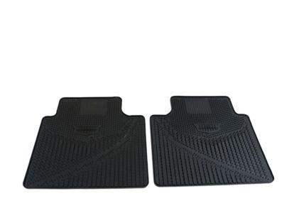 GM First- and Second-Row Premium All-Weather Floor Mats in Jet Black with Cadillac Logo and XT5 Script 85131486