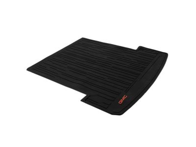 GM Premium All-Weather Cargo Area Mat in Jet Black with GMC Logo (for vehicles with Cargo Rails) 85131812