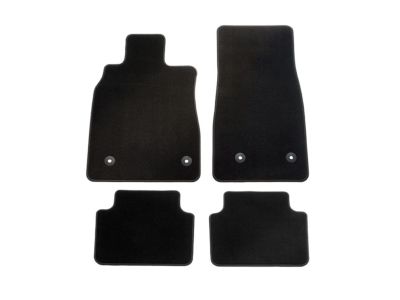 GM First- and Second-Row Carpeted Floor Mats in Jet Black 85151381