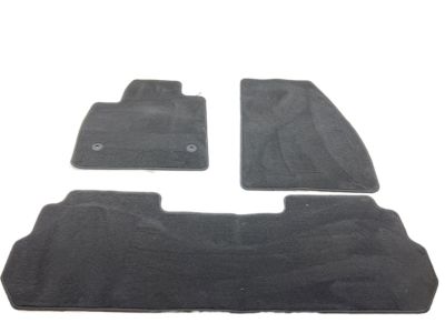 GM First- and Second-Row Carpeted Floor Mats in Jet Black 86773675