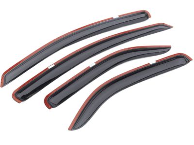 GM Side Window Weather Deflector - Front and Rear Sets,Note:4 Door,Smoke 89021834