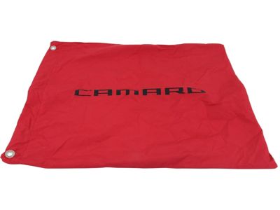 GM Premium All-Weather Car Cover in Red with Black Stripes and Camaro Script 92215993