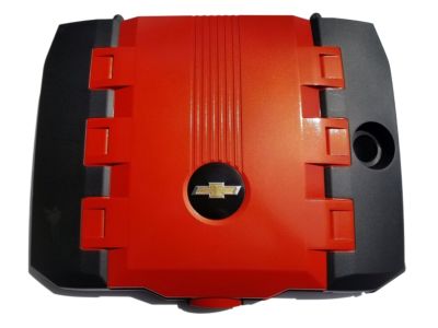 GM 3.6L Engine Cover in Orange with Bowtie Logo 92219192