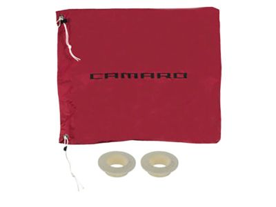 GM Premium All-Weather Car Cover in Red with Black Stripes and Camaro Script 92223303