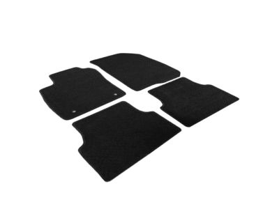 GM Front and Rear Carpeted Floor Mats in Black 95073881