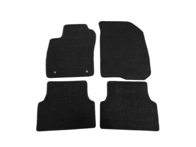 GM Front and Rear Carpeted Floor Mats in Black 95073881