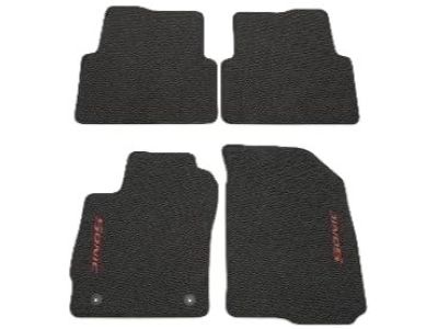 GM Front and Rear Premium Carpeted Floor Mats in Black 95332034