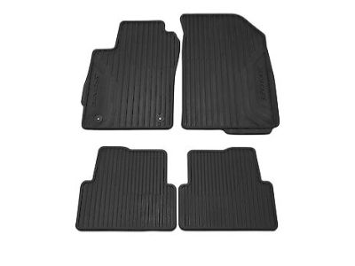 GM Front and Rear All-Weather Floor Mats in Jet Black with Sonic Logo 95918878